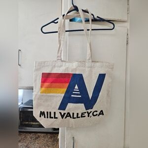 New Aviator Nation four stripe AN Mill Valley, CA canvas tote shopping bag